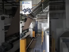 শক্ত কাগজের বাক্স তৈরির মেশিন ঢেউতোলা পেপারবোর্ড উত্পাদন লাইন