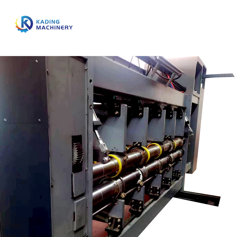 Flexographic 4 রঙের ঢেউতোলা Flexo প্রিন্টিং মেশিন উচ্চ গতির