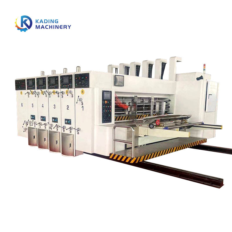 প্যাকেজিং বক্স জন্য বৈদ্যুতিক সমন্বয় Slotter corrugated বক্স মুদ্রণ মেশিন