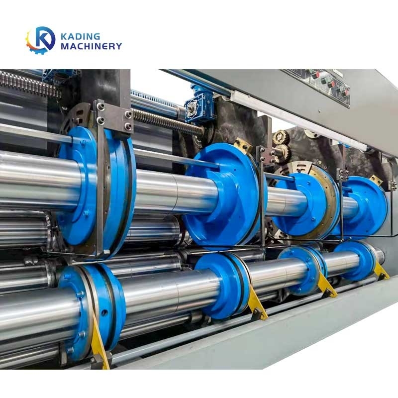 জল ভিত্তিক কালি ফ্লেক্সো ঢেউতোলা বক্স PLC নিয়ন্ত্রণ সহ প্রিন্টিং মেশিন