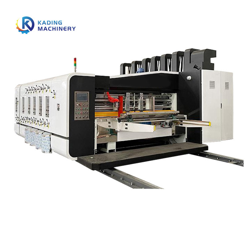 জল ভিত্তিক কালি ফ্লেক্সো ঢেউতোলা বক্স PLC নিয়ন্ত্রণ সহ প্রিন্টিং মেশিন