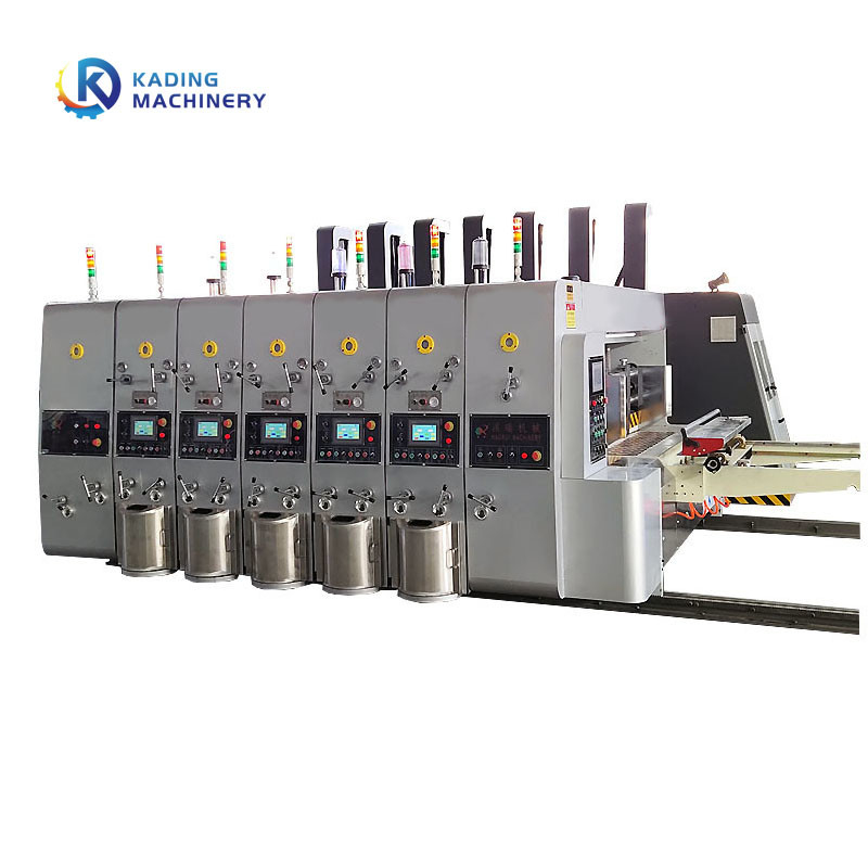 লিডিং এজ স্লটার ফ্লেক্সো 7ply কার্টন বক্স জন্য corrugated বক্স মুদ্রণ মেশিন