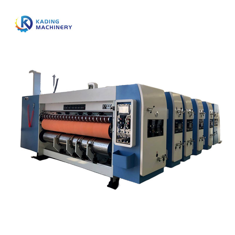 প্যাকেজিং বক্স জন্য বৈদ্যুতিক সমন্বয় Slotter corrugated বক্স মুদ্রণ মেশিন