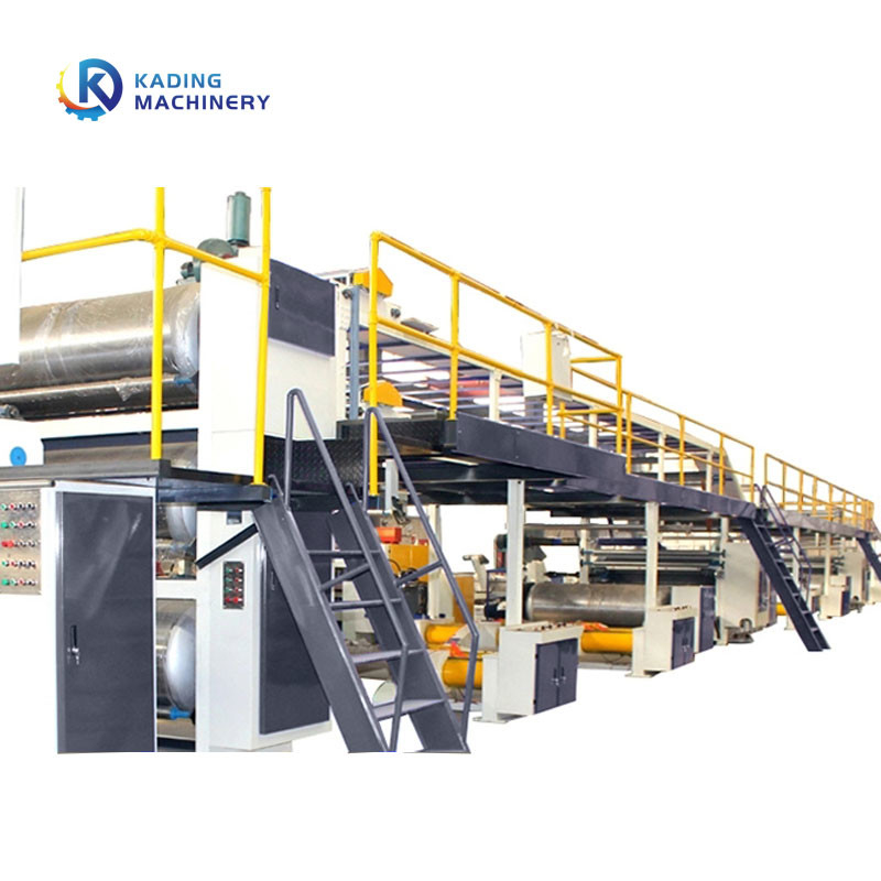 স্টিম হিটিং 3 স্তর corrugated বোর্ড জন্য corrugated উত্পাদন লাইন