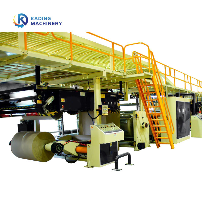 3 / 5 প্লাই দ্রুত পরিবর্তন একক মুখের corrugation মেশিন 220m / মিনিট ওয়ার্কিং গতি