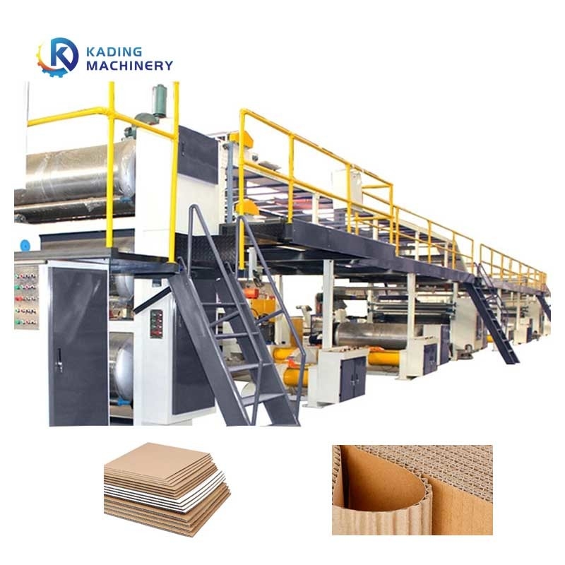 হাই স্পিড পাঁচ স্তর corrugated লাইন corrugated কার্ডবোর্ড এবং কার্টন তৈরীর জন্য
