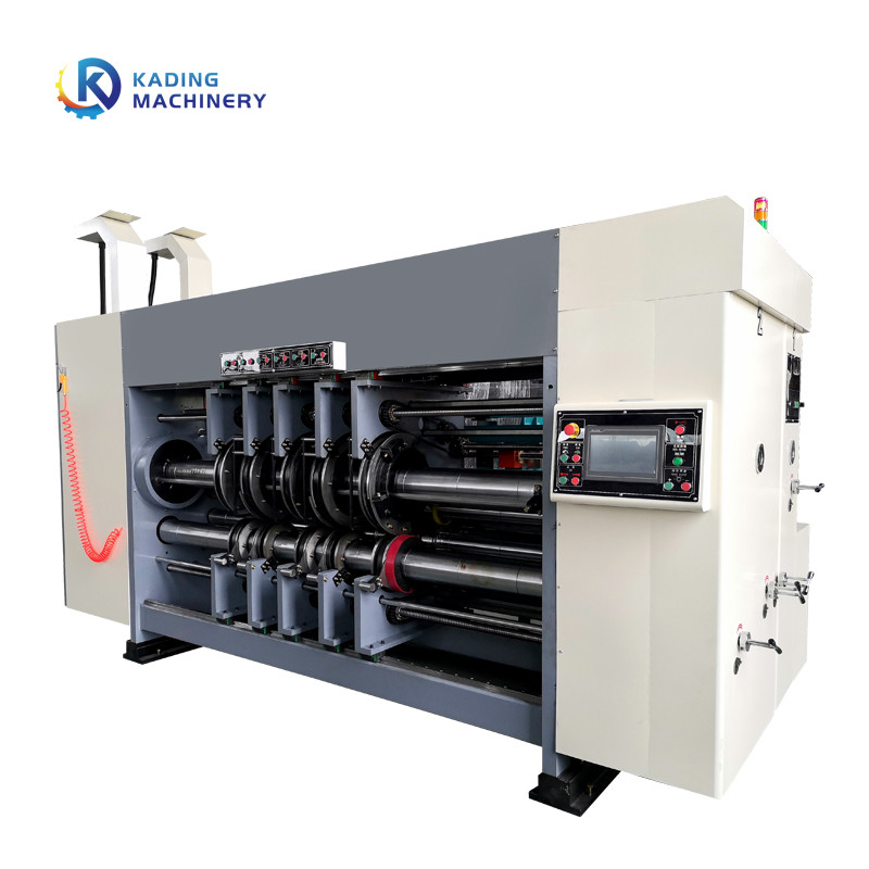 পিৎজা বক্স কাটা জন্য 3 রঙের corrugated বক্স মুদ্রণ মেশিন